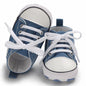 Baby Classic Canvas Sports Shoes Gender Free First Pair of Toddler Baby Shoes Non Slip Soft Soles Newborn Baby Crib Shoes