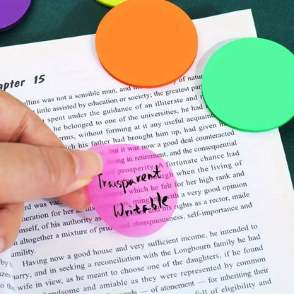 160 Pack Multipurpose Waterproof Durable Fluorescent/Solid Sticky Notes