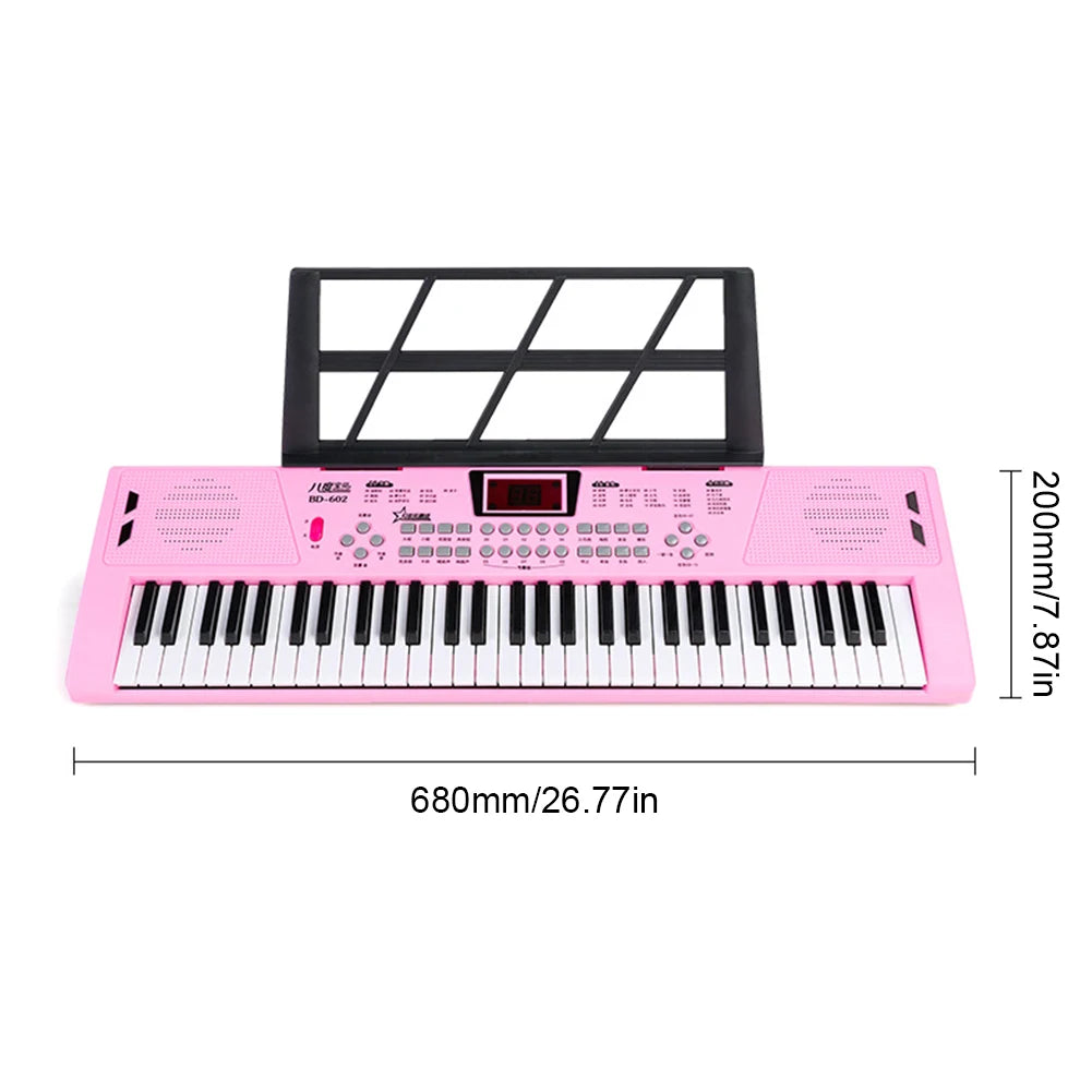 61‑Key USB Digital Keyboard Piano – Portable Children’s Electronic Organ & Musical Toy