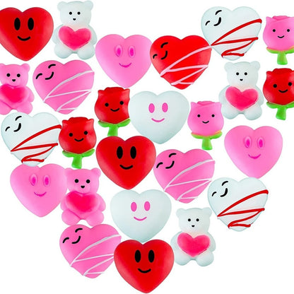12/24/36 Pcs Mini Cartoon Rose Love Pinch Music for Valentine's Day Wedding Party Guest Gift Commemorative Carnival Gift Pack