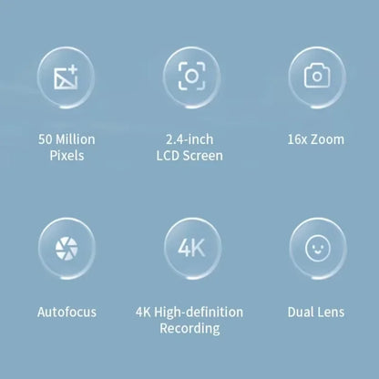 4K 50MP Mini Selfie & Travel Camera (2.4")
