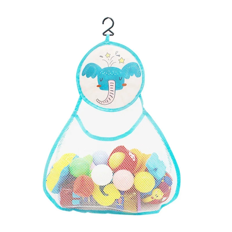Baby Bathtub Dinosaur Suction Hanging Bag Basket Mesh for Toys Organizer