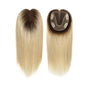 Front Lace Topper for Women (100% Human Hair · Gradient Color · Middle Part · 25–35cm)