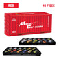 48 Pieces Mini Car Set Inertia Pull Back Cars for Boys Plastic Vehicle Model with Container Collection Toy Birthday Gift for Kid