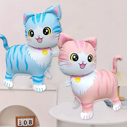 1pcs Cartoon Standing Cat Shape Foil Animal Balloon Baby Shower Birthday Party Decoration Wedding Valentine's Day Decor Balloons