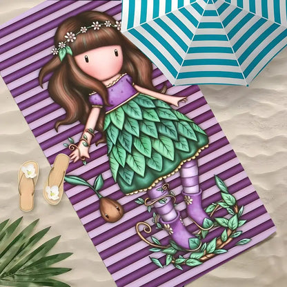 Santoro Gorjuss Quick‑Dry Beach Towel – Sand‑Free Microfiber