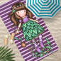 Santoro Gorjuss Quick‑Dry Beach Towel – Sand‑Free Microfiber