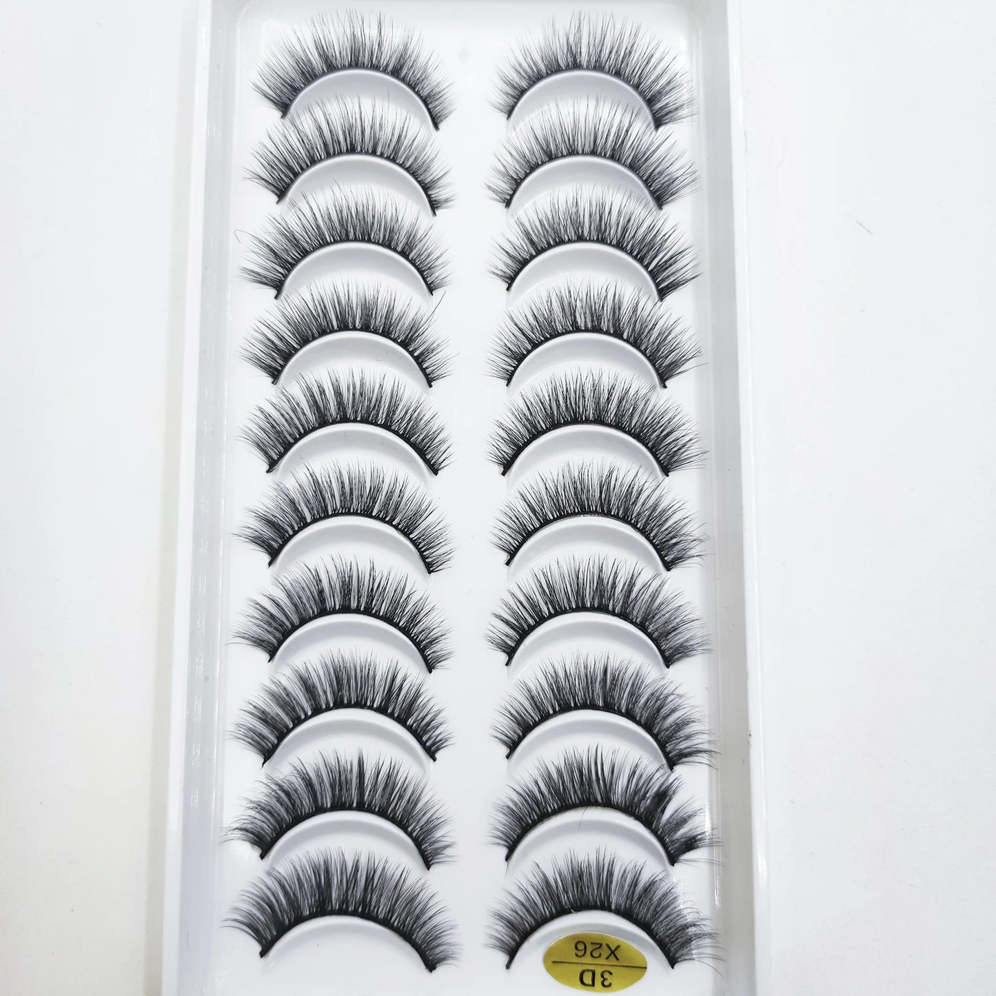 10 Pairs of Natural 3D Mink Lashes