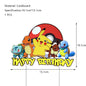 Pikachu Birthday Party Decoration Set (Backdrop · Balloons · Tableware · Kids Party Kit)