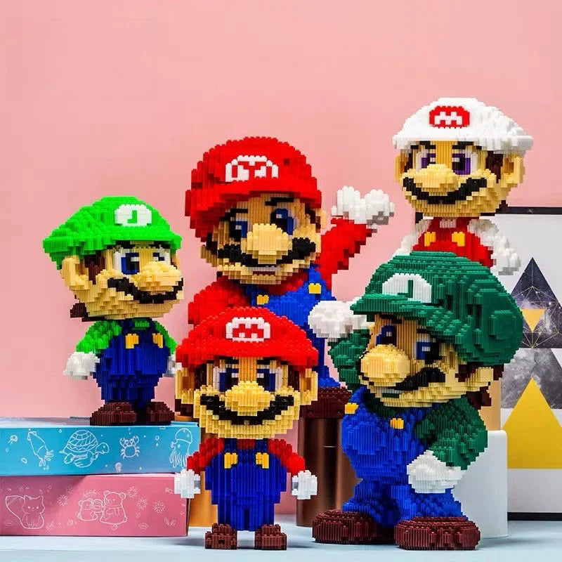 Super Brother Cartoon Micro Block Toy – Assembly Model