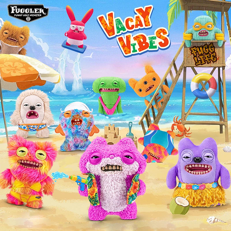 23CM Fuggler Hairy Fuggs Love Ugly Monster Plushies Toys Alien Kawaii Stuffed Animal Funny Vacay Vibes Underwear Series Dolls