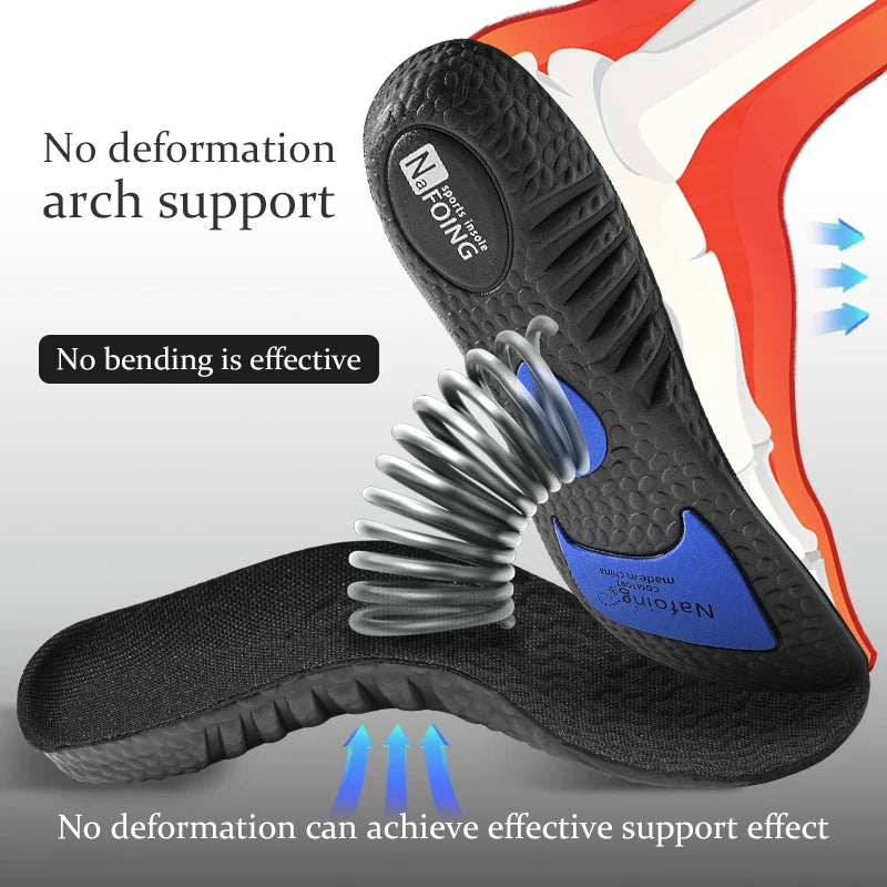Insoles for Shoes Sole Shock Orthotic Insole Absorption Deodorant Breathable Cushion Running Insoles for Feet Arch Support