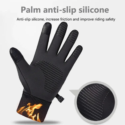 Winter Warm Full Fingers Waterproof Touch Screen Fleece Gloves