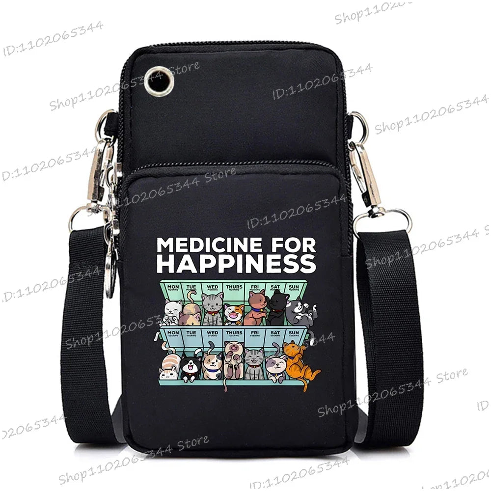 “Just A Girl Who Loves Cats” Mini Phone Crossbody Bag