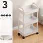 Multi‑Layer Movable Snack Storage Rack Cart — Rolling Trolley