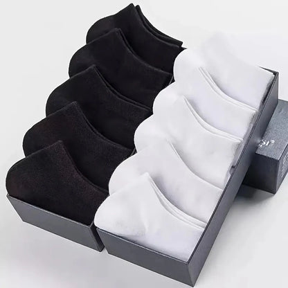 10/20/40 Pairs Men's Boat Socks Sweat Absorption Ankle