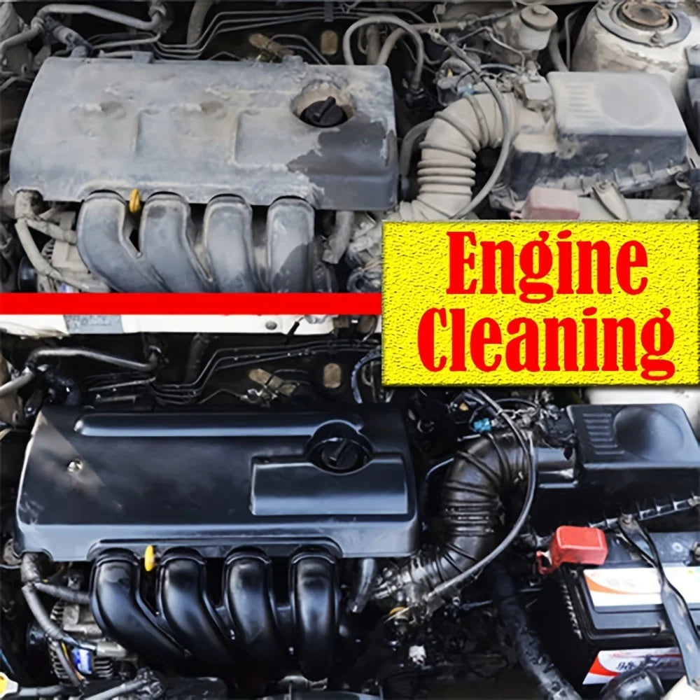 Engine Cleaner, Engine Shine Protector, Detailer, Decontaminant, Deep Degreasing, Compartment Heavy Oil Dust Car Cleaning Tools.