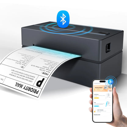 Thermal Label Printer Portable No Ink Required 300DPI 4x6 for Small Business WiFi Bluetooth USB High Speed Express Airway Bill