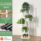 Wooden 4/5/6‑Tier Plant Stand – Multi‑Pot Display