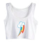 Rainbow Dash Crop Top