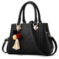Women’s Large PU Shoulder Bag – Portable Bucket Crossbody Tote
