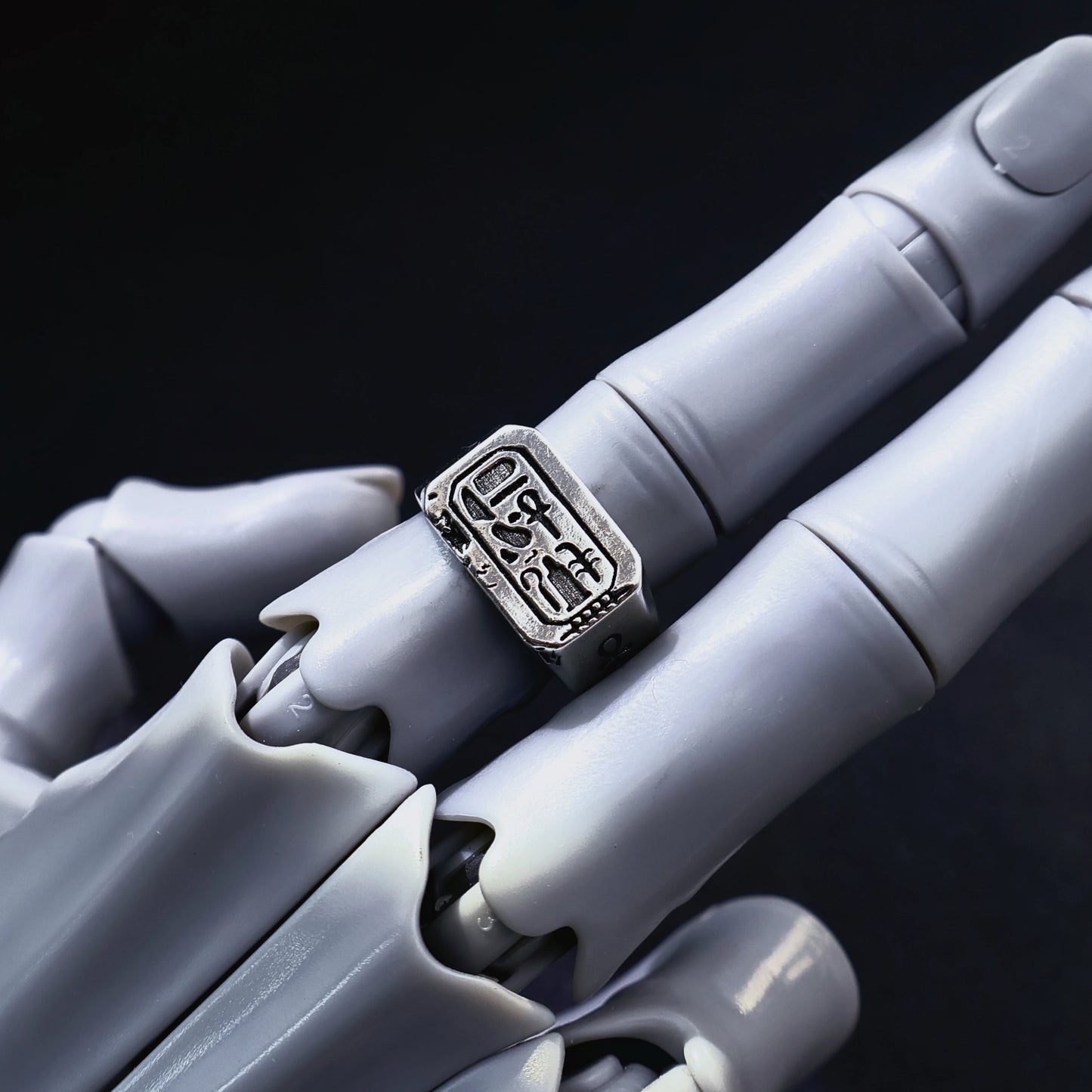 Retro “Immortality” Egyptian Myth Adjustable Open Ring