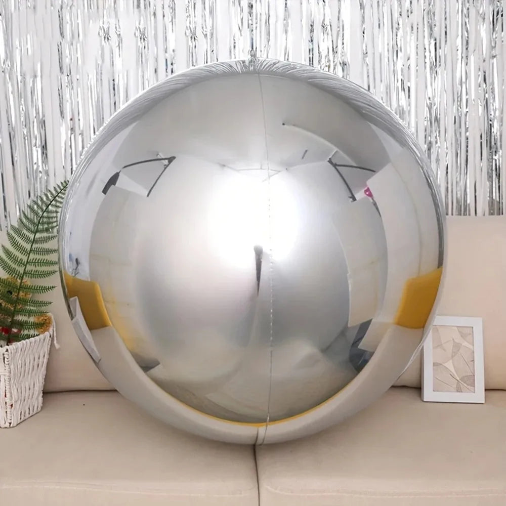 1/3/5pcs 32inch Silver Gold 4D Balloon Foil Mylar Sphere Balloon for Birthday Party Wedding Valentine's Day Baby Shower Decora