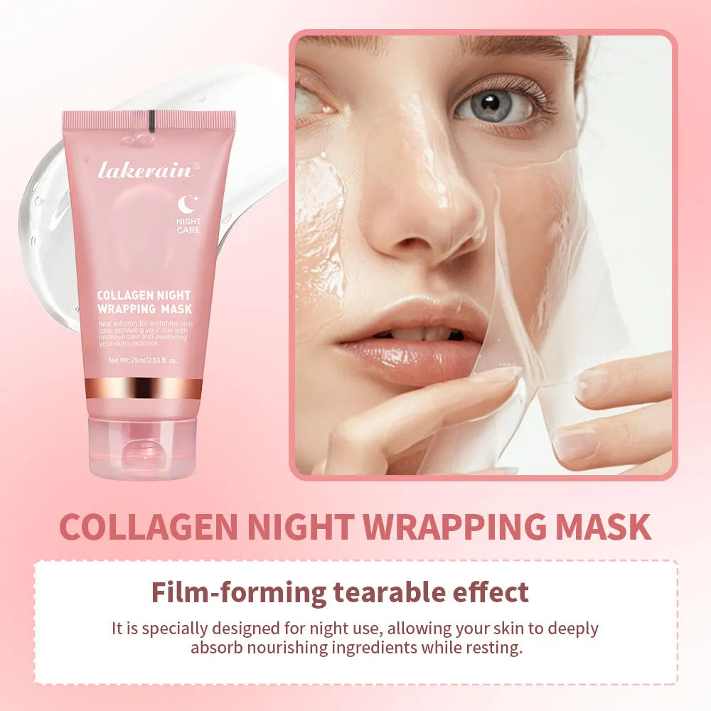 Korean Deep Collagen Peel‑Off Mask – Anti‑Wrinkle Overnight Treatment