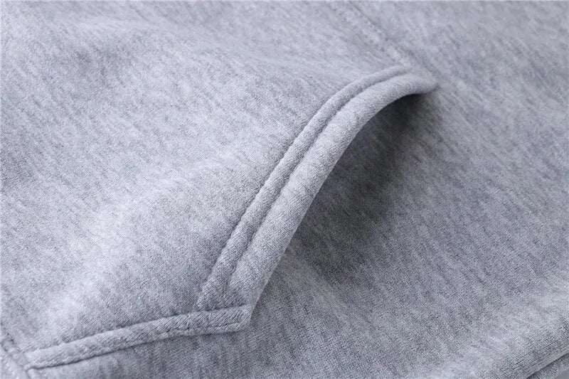 Men's Autumn and Winter New Solid Color Hoodie and pants Set Size S-4XL