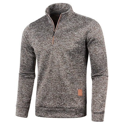 Men's Thick Half Zipper Pullover Turtleneck Sweatshirts