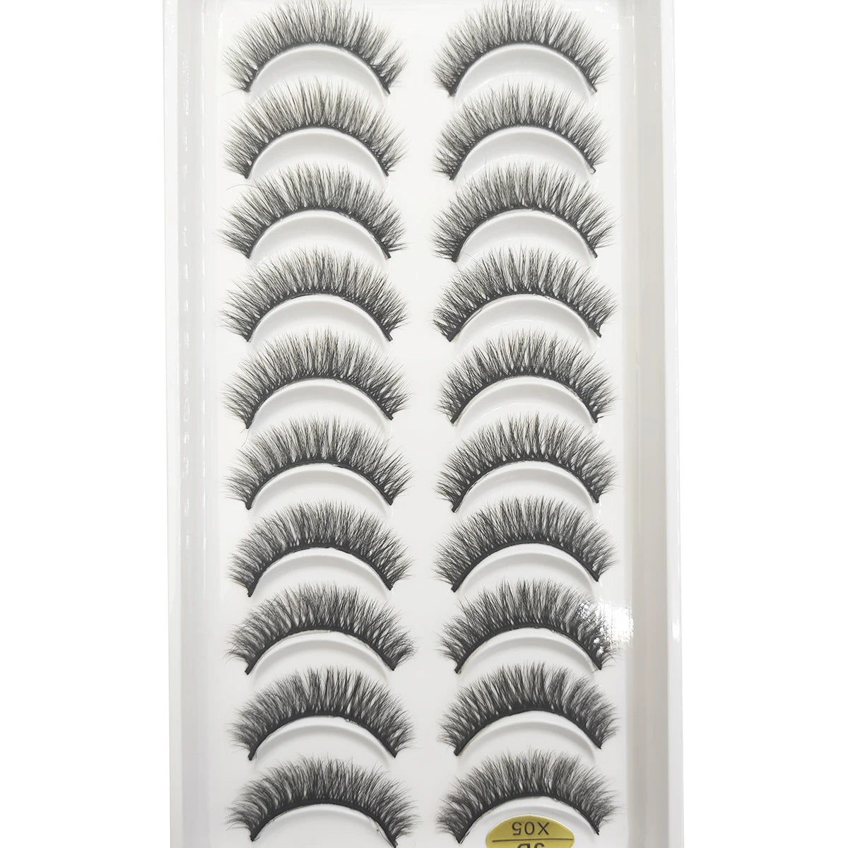 10 Pairs of Natural 3D Mink Lashes