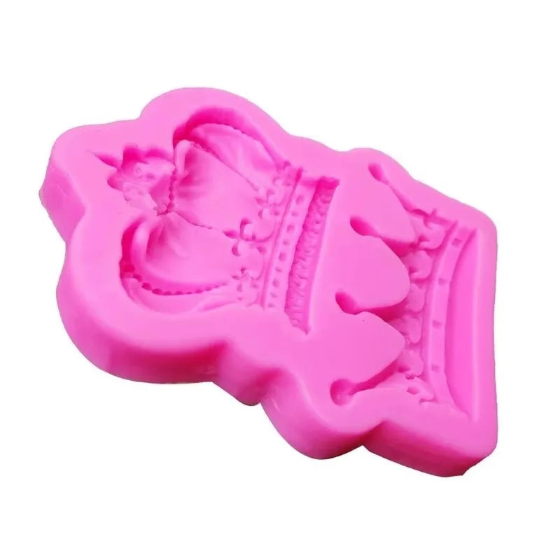 3D Princess Crown Silicone Mold – Fondant, Resin, Clay & Candy Mould for Cake and Cupcake Decorating