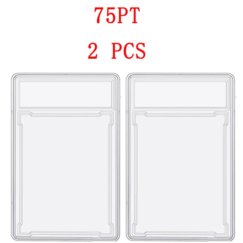 35/55/75/100PT Baseball Star Cards Slab Label Grade Trading Card Sleeves Protector Acrylic Stand Plastic Game PTCG Gift Kids Toy