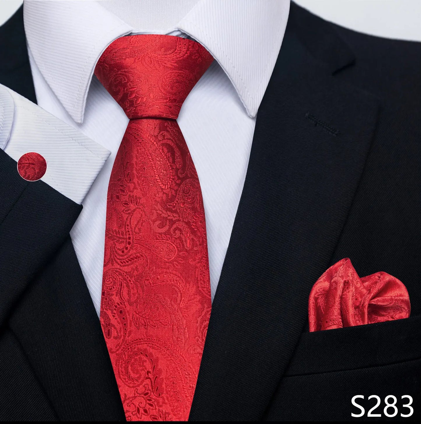 Silk Tie Pocket Squares Necktie Suit Accessories