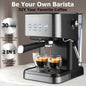 Italian Semi‑Automatic Coffee Machine – High‑Pressure Milk Foam