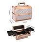 Three‑Layer Portable Cosmetic Storage Case (Waterproof · Metallic · Urban Simplicity)