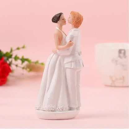 Bride & Groom Resin Cake Topper