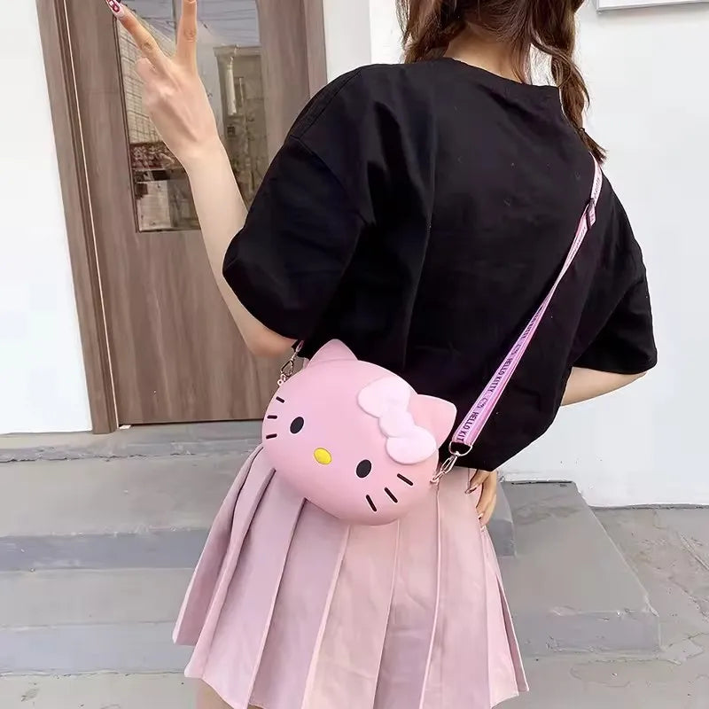 Hello Kitty Mini Crossbody Bag (11cm / 19cm Kawaii Messenger &amp; Phone Purse)