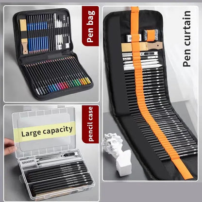 Sketching Pen/ Pencil /Brush Drawing Art  Set Box