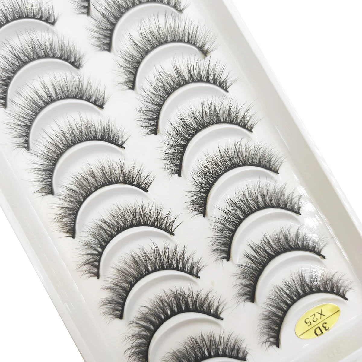 10 Pairs of Natural 3D Mink Lashes