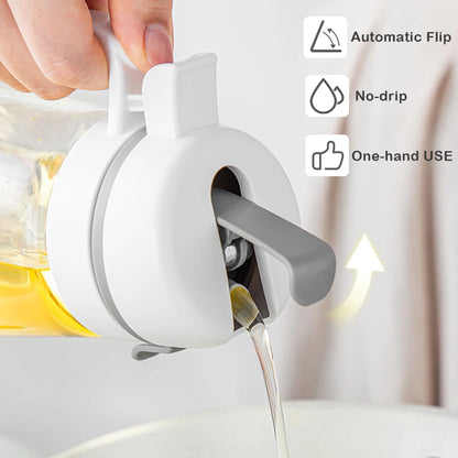 Auto Flip Syrup-Cooking Oil Dispenser Bottle
