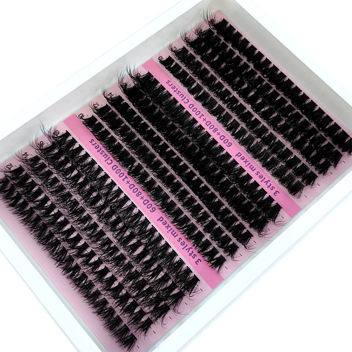 15 Rows DIY 5D Fluffy Lash 60D/80D/100D Thick Eyelash Clusters /Wispy Individual Lashes 10-20mm Cluster