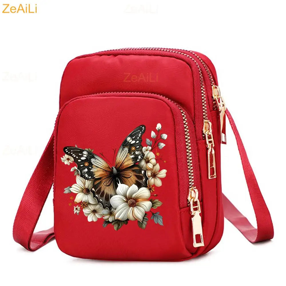 Cat & Dog Faith Quote Crossbody Phone Bag