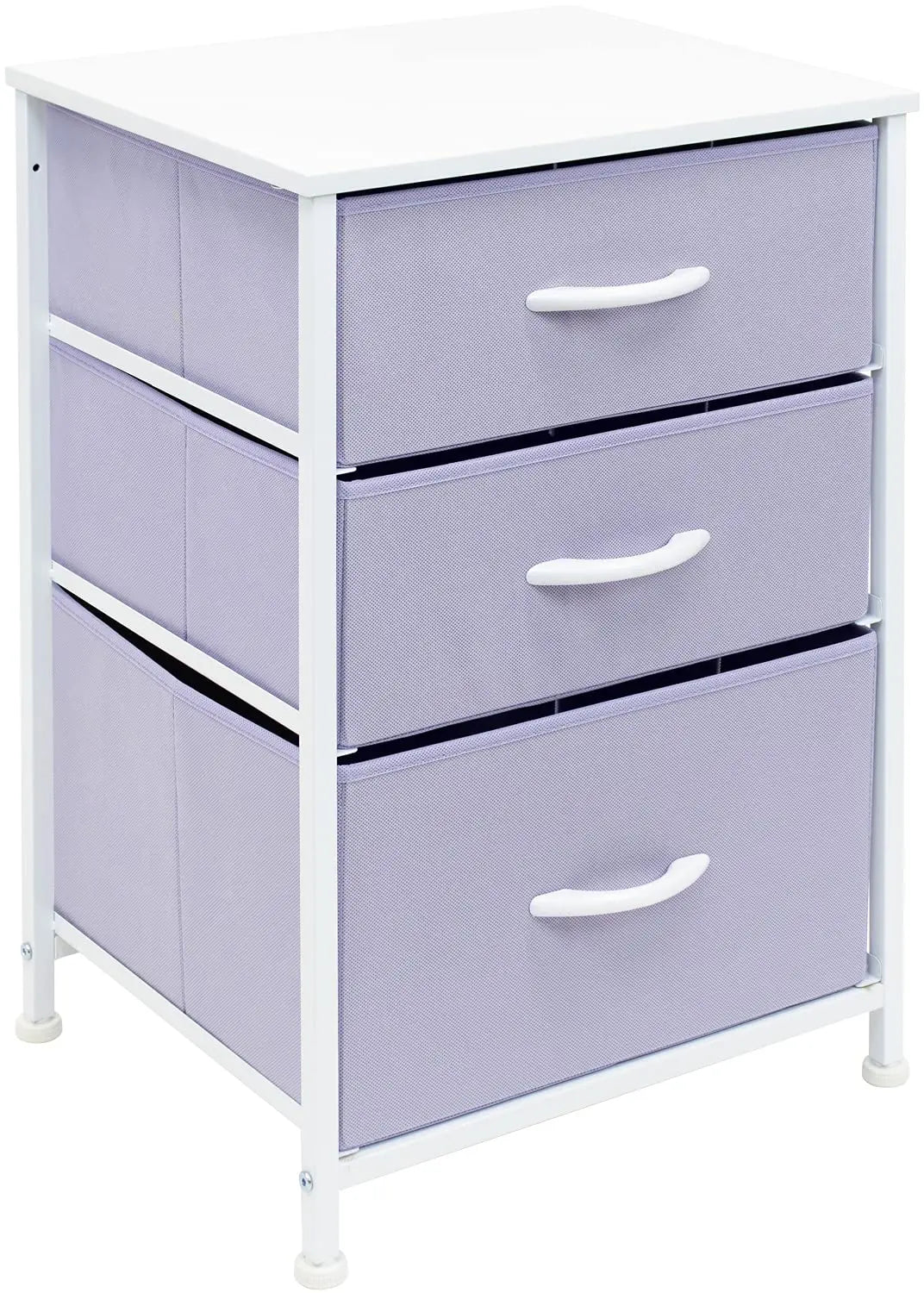 3‑Drawer Nightstand – Bedroom Storage Tower