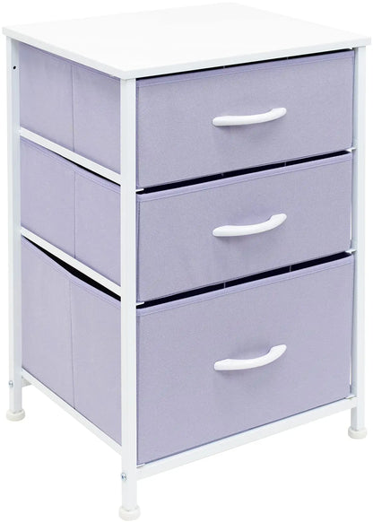 3‑Drawer Nightstand – Bedroom Storage Tower
