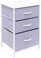 3‑Drawer Nightstand – Bedroom Storage Tower