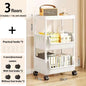 Mobile Kitchen Organizer Rack — Snack, Toy & Book Trolley w/ Wheels