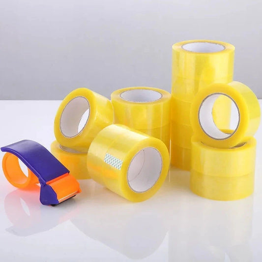 4.5CM×70M High Viscosity Clear Packing Tape - Strong Adhesive for Box Carton Sealing, DIY Mounting & Fixing
