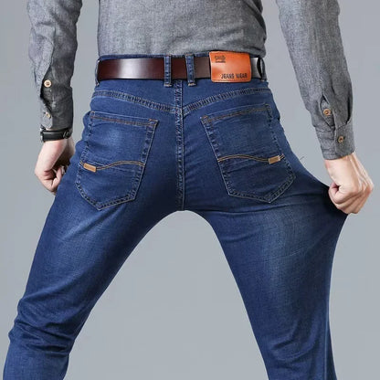 &nbsp;Men’s Fashion Business Jeans (Casual Stretch Slim Straight Pants)
