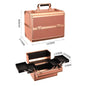 Three‑Layer Portable Cosmetic Storage Case (Waterproof · Metallic · Urban Simplicity)